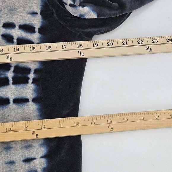 All Saints Raffi Velvet Tie Dye Bodysuit Blue Women's Size 10 NEW Boho Hippie - Picture 14 of 15